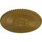 Ekena Millwork Nexus Ceiling Medallion (Fits Canopies up to 2 3/4"), Hand-Painted Gold, 30"OD x 1 1/4"P CM30NEGLS - alternate 3
